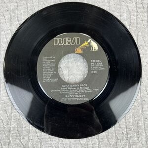 Vintage 45 RPM record Razzy‎ Bailey (scratch My Back) midnight hauler 1981 RCA